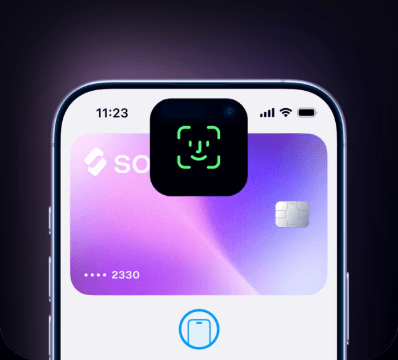 Illustration of XMR Wallet feature: Apple Pay & Google Pay.