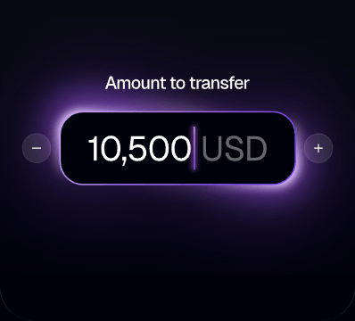 Illustration of XMR Wallet feature: Withdraw or transfer anytime.